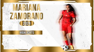 MARIANA ZAMORANO  WINGER  AMÉRICA DE CALI  COL  2024 [upl. by Crandale933]