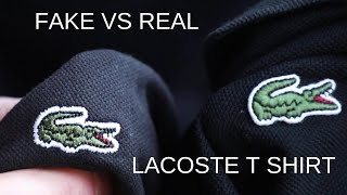 Fake vs Real Lacoste T shirt [upl. by Mckeon]