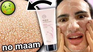 I tried THE FACE SHOP Rice Bright Cleansing Foam for ONE WEEK feels like plastic [upl. by Donica]