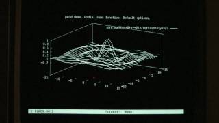 VT330 Gnuplot 3D Surface using REGIS Graphics [upl. by Aniez361]