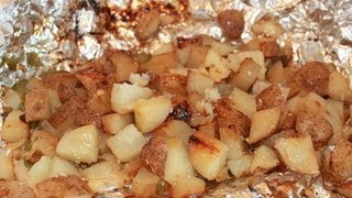 Grilled Potatoes in Foil Recipe [upl. by Eeliah]