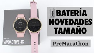 Garmin Vivoactive 4S tamaño manejo y problemas de batería [upl. by Letsirk504]