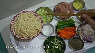 Chicken Chow Mein Recipe  Chinese Noodles [upl. by Nyleaj559]