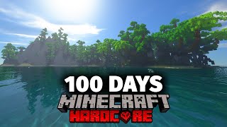 I Survived 100 Days on a Deserted Island in Hardcore Minecraft [upl. by Earissed]