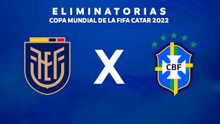 Equador 1 x 1 Brasil Eliminatórias da Copa 2022 JOGO COMPLETO [upl. by Atoiganap]