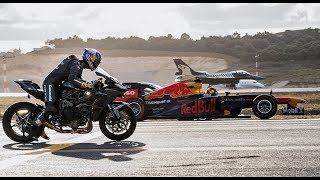 Kawasaki Ninja H2R Vs F1 Car Vs F16 Jet Vs SuperCars Vs PrivateJet Drag Race  The Ultimate Race [upl. by Morehouse]