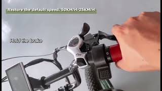 How to unlock the speed and restore the default speed of gogobest gf750 elecric bike [upl. by Anitroc]