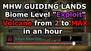 MHW Guiding Lands Fast BIOME Levelling quotExploitquot possible solo [upl. by Aneeuqal113]