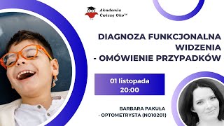 Diagnoza funkcjonalna widzenia  omówienie przypadków Barbara Pakuła  Ćwiczę oko [upl. by Eizeerb]