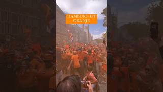 Hamburg ist Oranje 🇳🇱 netherlands football soccer fans fussball fußball euro euro2024 [upl. by Repotsirhc]