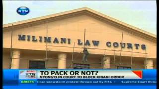 Anyang Nyongo goes to court to block Kibaki directive [upl. by Aidnyl149]