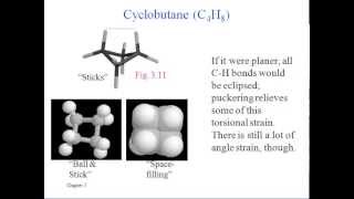 Conformations of Alkanes and Cycloalkanes Lesson Five [upl. by Auoy]