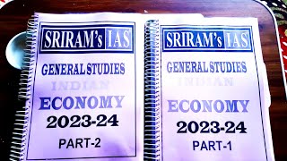 Sriram IAS general studies Economy notes for 2024 and 2025UPSC Review [upl. by Mutat]