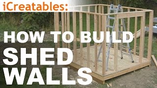 How To Build A Shed  Part 5  Wall Framing [upl. by Cullie]