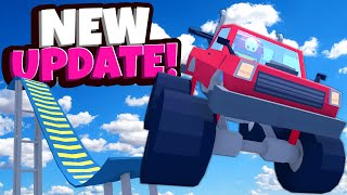 NEW UPDATE Monster Truck Jumps amp Arcade Mode in Wobbly Life [upl. by Ahsimak995]