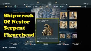 Assassins Creed Odyssey  Shipwreck Of Nestor Serpent Figurehead [upl. by Rumery]