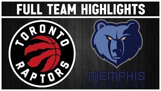 Toronto Raptors vs Memphis Grizzlies  Full Team Highlights  Jan 3 2024 [upl. by Ettener921]