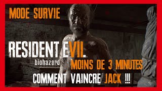 RESIDENT EVIL 7  Comment vaincre JACK en Mode SURVIE en Moins de 3 Minutes  Salle de Dissection [upl. by Philender541]