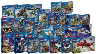 All LEGO City sets January 2024 CompilationCollection Speed Build [upl. by Robinson]