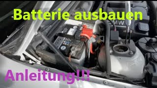 Starterbatterie ersetzten beim BMW e46 316I  318I  Batterie ausbauen  Anleitung [upl. by Marris]