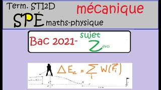 Term STI2D BAC 2021sujet zéro 1 épreuve Math Physiquepartie Physique le golfeur [upl. by Oilut]