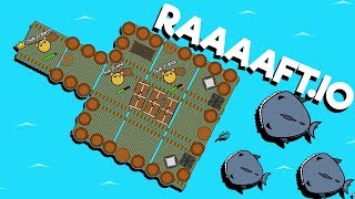 The RAIDING RAFT of DOOM  Raaaaftio Game  New io game [upl. by Camp]