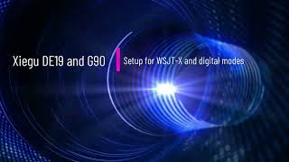 Xiegu G90 and DE19 setup for Digital Modes with WSJTX [upl. by Neyr417]