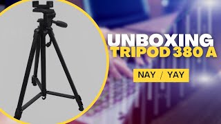 Unboxing and Review  Tripod 380A  Budget Friendly Tripod for mobile amp Camera  under Rs 1000 ONLY [upl. by Seana356]