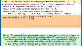 Función de probabilidad de una variable discreta [upl. by Ressay]