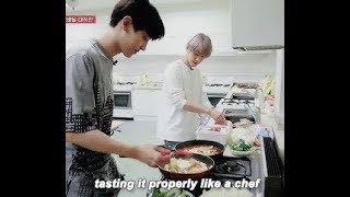 EXO FUNNY COOKING Dont let clumsy members cook ever again [upl. by Aihsenyt]