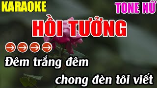 Hồi Tưởng Karaoke Tone Nữ Karaoke Lâm Nhạc Sống  Beat Mới [upl. by Llemaj]