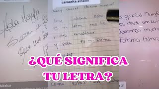 Qué significa tu tipo de FIRMA y LETRA  Maryfer Centeno [upl. by Low542]