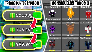 ¡¡CÓMO FARMEAR MUCHO DINERO RÁPIDO TRUCOS COINS POINTS Roblox Skibidi Toilet Super Toilet Brawl [upl. by Htedirem555]