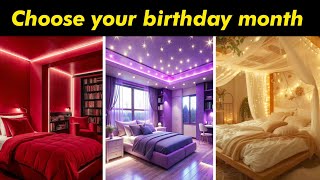 According To Your Birthday Month Choose Your Bedrooms😍😍 bedroom [upl. by Kaslik]