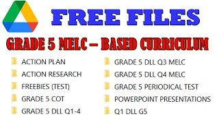 GRADE 5 FREE FILES DLL PPT COT ST PT ACTION PLAN ACTION RESEARCH etc DOWNLOAD NOW LINK BELOW [upl. by Cahra]