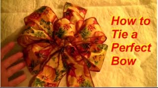 How to Tie a Perfect 6loop Bow [upl. by Enalda712]