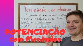 POTENCIAÇÃO com Monômios  Exercícios e Exemplos  8º ano ‐ AULA 17 [upl. by Balas72]