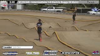 Race 35 Intermediate 18 Electric Buggy BMain  The 2024 Mugen Challenge at LCRC Raceway [upl. by Joselow]