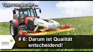 Grasernte 1 Schnitt 2022  DARUM ist Qualität der Grassilage das Wichtigste 6 von 6 [upl. by Bonita]