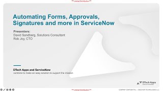 Automating Forms Approvals Signatures and more in ServiceNow [upl. by Everard]