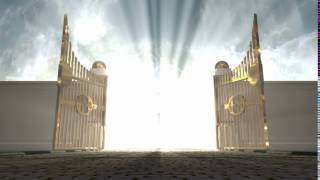 heavens golden gates opening to an ethereal light on a cloudy background EkMlbl0eg [upl. by Alleusnoc]