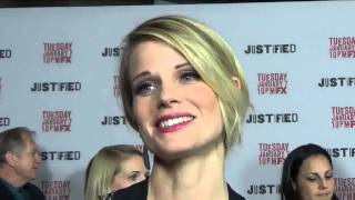 JUSTIFIED Premiere Walton Goggins amp Joelle Carter [upl. by Deland282]