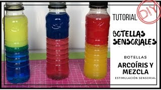 💚BOTELLAS SENSORIALES💚  2 TIPOS Estimulación Sensorial en casa [upl. by Imeka908]