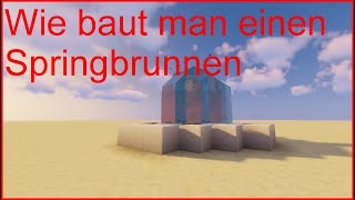 Wie baut man einen Springbrunnen in Minecraft Ι Tutorial [upl. by Moreland]