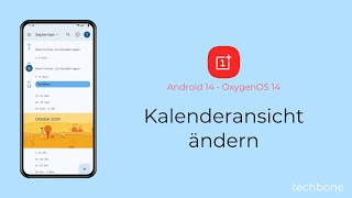 Kalenderansicht ändern  OnePlus Android 14  OxygenOS 14 [upl. by Annayk]