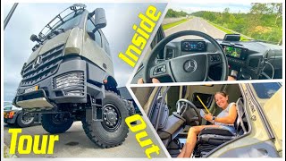 Incredible Truck Tour Mercedes Benz Arocs 4x4 Präsentation LKW ►  Daimler Trucks interior 2021 [upl. by Annat]