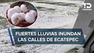 Lluvias y granizo colapsan Ecatepec [upl. by Benjie343]