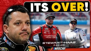 StewartHaas Racing Shocks Fans with Shutdown As Tony Stewart Says Goodbye  Chase Briscoe [upl. by Htomit]