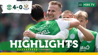 Hibernian 4 St Johnstone 0  Highlights  cinch Premiership [upl. by Nelaf581]