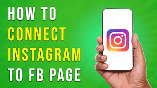 How To Connect Instagram To Facebook Page  Full Guide EASY [upl. by Lauryn]